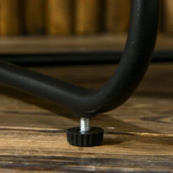 OUTSUNNY Table Basse De Jardin Ronde Ø 68 X 30H Cm - Piètement Métal Noir Plateau Résine Tressée Aspect Rotin -Promos Garde Plante Boutique 89605870 5