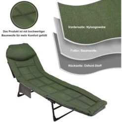 Randaco Chaise Longue Carpe Chaise Pliante Pêche Fauteuil De Pêche Fauteuil Inclinable RéglablePliante Respirante De Haute Qualité Pour L'extérieur -Promos Garde Plante Boutique 89690450 3