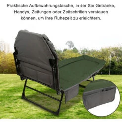 Randaco Chaise Longue Carpe Chaise Pliante Pêche Fauteuil De Pêche Fauteuil Inclinable RéglablePliante Respirante De Haute Qualité Pour L'extérieur -Promos Garde Plante Boutique 89690450 4