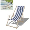 Randaco Chaise Longue Chilienne Chaise Longue Pliable Chaise Solaire Chaise De Jardin Bleu Blanc Avec Mains Courantes -Promos Garde Plante Boutique 89692137 1