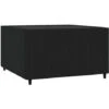 Table Basse De Jardin Carré Noir 50x50x30 Cm Résine Tressée VidaXL