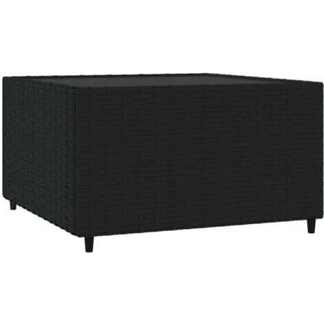 Table Basse De Jardin Carré Noir 50x50x30 Cm Résine Tressée VidaXL 3 Table Basse De Jardin Carré Noir 50x50x30 Cm Résine Tressée VidaXL