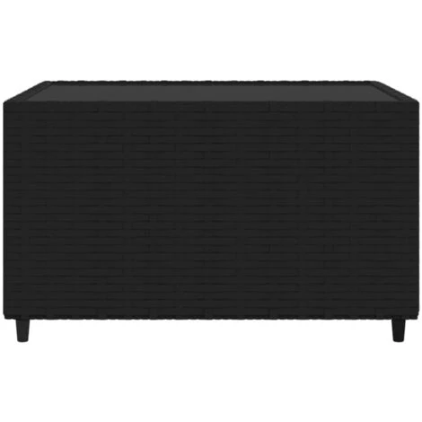 Table Basse De Jardin Carré Noir 50x50x30 Cm Résine Tressée VidaXL 6 Table Basse De Jardin Carré Noir 50x50x30 Cm Résine Tressée VidaXL – Image 4