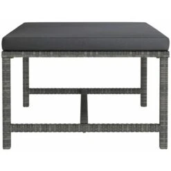 UNIQUERepose-pied Sectionnel Avec Coussin Gris Résine Tressée5 Kg,Magnifique & Montage Facile97205 8 UNIQUERepose-pied Sectionnel Avec Coussin Gris Résine Tressée5 Kg,Magnifique & Montage Facile97205 -Promos Garde Plante Boutique 90126913 3