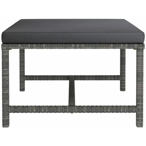 UNIQUERepose-pied Sectionnel Avec Coussin Gris Résine Tressée5 Kg,Magnifique & Montage Facile97205 5 UNIQUERepose-pied Sectionnel Avec Coussin Gris Résine Tressée5 Kg,Magnifique & Montage Facile97205 – Image 3