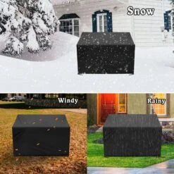 Housse De Banc De Jardin, 2 Places Et Housse De Banc De Jardin Extérieur, Housse De Protection Pour Mobilier De Jardin, Housse En Tissu Oxford 420D Pour Canapé De Jardin, Imperméable, Coupe-Vent, Rési -Promos Garde Plante Boutique 90599190 5