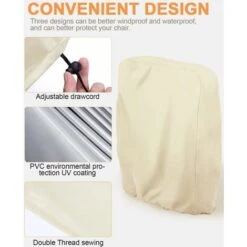 Housse De Protection Pour Chaise Longue Pliante, Housse De Rangement 420D Oxford Pour Fauteuil Relax, Imperméable, Anti-UV, Protège Contre Les Dommages Dus à La Corrosion 9 Housse De Protection Pour Chaise Longue Pliante, Housse De Rangement 420D Oxford Pour Fauteuil Relax, Imperméable, Anti-UV, Protège Contre Les Dommages Dus à La Corrosion -Promos Garde Plante Boutique 90696710 3