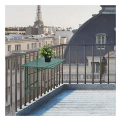 M&S Table De Balcon 60,5x40,5x50 Cm En Métal Vert