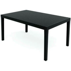 Dmora Table D'extérieur Susa, Table à Manger Rectangulaire Extensible, Table De Jardin Extensible, 100% Made In Italy, Cm 150x90h72, Anthracite -Promos Garde Plante Boutique 91065643 4