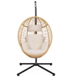 Fauteuil Oeuf Suspendu Ajouré Effet Rotin Avec Coussin écru 9 Fauteuil Oeuf Suspendu Ajouré Effet Rotin Avec Coussin écru -Promos Garde Plante Boutique 91245124 3