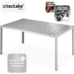 Table De Jardin BIANCA 150 X 90 Cm Pieds Réglables En Hauteur - Table De Camping, Table De Réception, Table Et Bancs Pliant En Bois -Promos Garde Plante Boutique 91441043 3