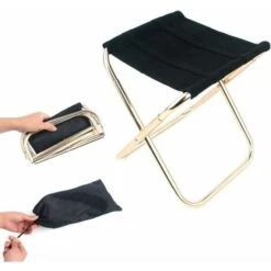 Tabouret Camping Pliant, Mini Tabouret Pliant Portable Chaise Pliante Portable Pour Le Camping, La Pêche, Les Voyages -Promos Garde Plante Boutique 91838362 3