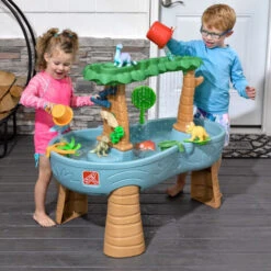 STEP2 Dino Showers Table Sable Et Eau Jouet Dinosaure, Jeu D'eau Pour Plusieurs Enfants Facile à Construire Ranger Jeux D'Eau -Promos Garde Plante Boutique 91994728 5
