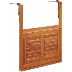 Topdeal Table Suspendue De Balcon 64,5x44x80 Cm Bois D'acacia Massif 11 Topdeal Table Suspendue De Balcon 64,5x44x80 Cm Bois D'acacia Massif -Promos Garde Plante Boutique 92211070 5