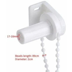 Ensemble Embrayage Chane De Store Enrouleur Perle Ajustable Pour Store Rideau Voilage Tube 17mm Kit D'accessoires Support De Roue D'embrayage Poulie Latérale Kit De Réparation De Haute Qualité