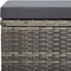 JOLI® Mode Tabourets De Jardin 4 Pcs - Chaises D'extérieur Avec Coussins Résine Tressée Gris TOP57689 -Promos Garde Plante Boutique 92517030 5