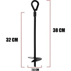 Ancrage Au Sol , 38,1 Cm, Robuste, Protection De Terrier, Tentes, Balanoires, Trampoline, 8 Pi¨¨ces