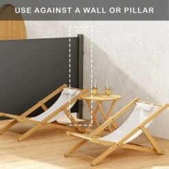 Soges Store Latéral Extensible étanche Protection Solaire écran De Confidentialité Pour Balcon, Terrasse, Jardin Protection Contre Le Vent, 300cm X 160cm Gris -Promos Garde Plante Boutique 92695174 4