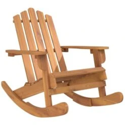 Chaise à Bascule Adirondack Bois Massif D'acacia VidaXL
