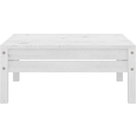 JOLI® Mode Repose-pied De Jardin Blanc Bois De Pin Solide TOP95878 4 JOLI® Mode Repose-pied De Jardin Blanc Bois De Pin Solide TOP95878 – Image 2