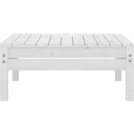 JOLI® Mode Repose-pied De Jardin Blanc Bois De Pin Solide TOP95878 5 JOLI® Mode Repose-pied De Jardin Blanc Bois De Pin Solide TOP95878 – Image 3
