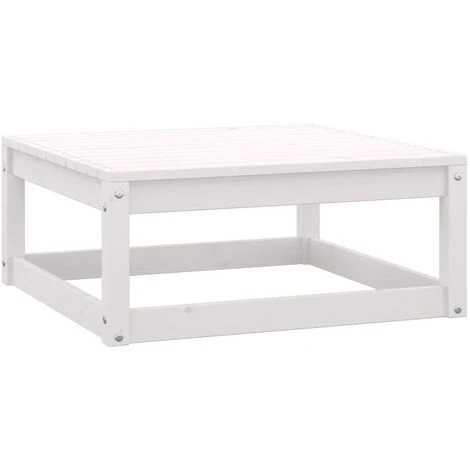 JOLI® Mode Repose-pied De Jardin 70x70x30 Cm Blanc Bois De Pin Solide TOP38161 3 JOLI® Mode Repose-pied De Jardin 70x70x30 Cm Blanc Bois De Pin Solide TOP38161