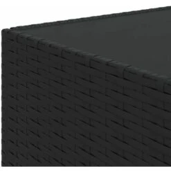 JOLI® Mode Table Intérieur Ou Extérieur - Table Basse De Jardin Carré Noir 50x50x30 Cm Résine Tressée TOP33302 -Promos Garde Plante Boutique 93277296 5