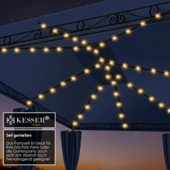 KESSER® - Pavillon 3 X 4 m Parois Latérales Avec Fermetures à Glissière Incluses, Chapiteau Carré Tente De Réception Tonnelle Tente De Jardin De Luxe Pavillon De Jardin Protection UV 50+, Bleu Marine -Promos Garde Plante Boutique 93554990 4