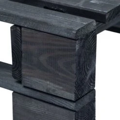 Table Basse De Jardin,Repose-pied Palette De Jardin Bois Noir 9 Table Basse De Jardin,Repose-pied Palette De Jardin Bois Noir -Promos Garde Plante Boutique 93559206 3