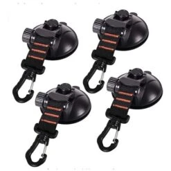 Lot De 4 Ventouses D'ancrage Solides Pour Voiture Avec Crochet De Fixation Pour Auvent Latéral De Voiture, Bateau, Camping, Bâche, Tentes, Bagages, Bâches