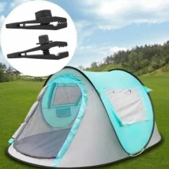 Clips Bâche 10 Pèces Tente Clips Auvents Pince Clip Auvents Pour Camping Canopy Clamp Clips De Bâche Auvents Pour Activités De Plein Air Noir -Promos Garde Plante Boutique 93990672 4