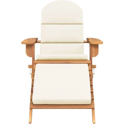 Chaise De Jardin Fauteuil De Jardin Adirondack Et Repose-pieds Bois Massif Acacia 91156 5 Chaise De Jardin Fauteuil De Jardin Adirondack Et Repose-pieds Bois Massif Acacia 91156 – Image 3