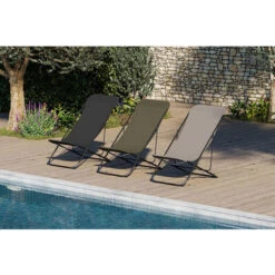 Lot De 2 Chiliennes De Jardin Texaline Vert Kaki Acier Mobilier De Jardin - Chilienne - 82/95 X 56 X 78/93CM 7 Lot De 2 Chiliennes De Jardin Texaline Vert Kaki Acier Mobilier De Jardin - Chilienne - 82/95 X 56 X 78/93CM -Promos Garde Plante Boutique 94349286 3