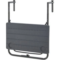 Nova Table Suspendue à Un Balcon Pliant De La Forme Rectangulaire Gris Foncé 11 Nova Table Suspendue à Un Balcon Pliant De La Forme Rectangulaire Gris Foncé -Promos Garde Plante Boutique 94572439 5