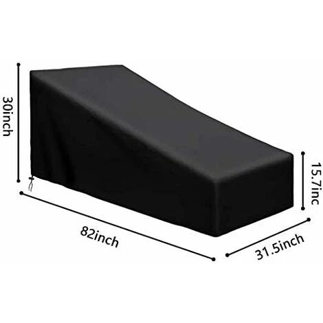 Housse De Transat De Jardin Tissu Oxford 210D Tissu Oxford Sur Mobilier De Balcon De Jardin. Protéger De La Pluie Et De L'exposition Au Soleil. 4 Housse De Transat De Jardin Tissu Oxford 210D Tissu Oxford Sur Mobilier De Balcon De Jardin. Protéger De La Pluie Et De L'exposition Au Soleil. – Image 2