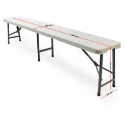 Banc De Camping Pliant Léger Jardin Extérieur BBQ Fête Barbecue Pique-nique 3 Places -Promos Garde Plante Boutique 9577600 3