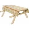 Table Pique-nique Bancs Pliables 200 Bois Traité Gardiun 198x154x74 Cm 42 Mm 6-8 Personnes -Promos Garde Plante Boutique 9591086 1
