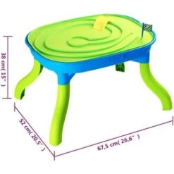 Table à Sable Et à Eau 3 En 1 Pour Enfants 67,5x52x38 Cm PP VidaXL -Promos Garde Plante Boutique 96114141 3