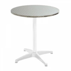 Plateau De Table De Terrasse Rond En Aluminium Ø60 Cm -Promos Garde Plante Boutique 96132936 2