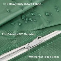 Bache Pour Cuve 1000 L, Bâche De Protection Solaire Pour Réservoir D'eau De Pluie IBC, Anti-poussière Anti-UV, Housse De Protection, Bâche De Protection Vert (116 X 100 X 120 Cm) -Promos Garde Plante Boutique 96357716 4