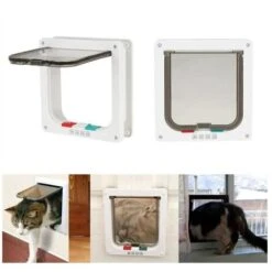 Chatière Intelligente Chat Porte Coleur De Blanche 20 X 19 Cm -Promos Garde Plante Boutique 96762887 3