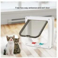 Chatière Intelligente Chat Porte Coleur De Blanche 20 X 19 Cm -Promos Garde Plante Boutique 96762887 4
