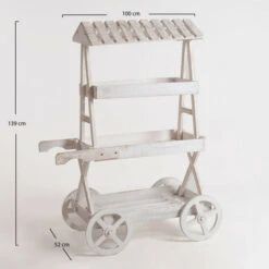 Chariots Candy Bar - Chariot Candy Bar Cloud Blanc Vieilli 9 Chariots Candy Bar - Chariot Candy Bar Cloud Blanc Vieilli -Promos Garde Plante Boutique 98190531 3