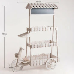 Chariots Candy Bar - Chariot Candy Bar Cream Blanc Vieilli -Promos Garde Plante Boutique 98190574 3