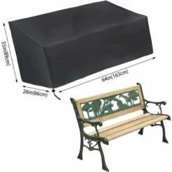 Housse Banc De Jardin 3 Places, Couverture Imperméable Meubles Jardin, Housses Protection Pour Banc Jardin, Anti-UV Tissu Oxford Couverture Antipoussière, Housse Salon Jardin -Promos Garde Plante Boutique 98463968 3
