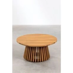 Table Basse De Jardin Ronde En Bois D'Acacia (Ø80 Cm) Mura SKLUM -Promos Garde Plante Boutique 98523980 3