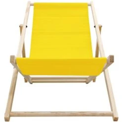 2x Chaise Longue Jardin Pliante Bois Bain De Soleil Plage Chilienne Jaune 120 Kg -Promos Garde Plante Boutique 98528117 3