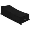 Housse De Protection Bain De Soleil, Imperméable, Coupe-Vent, Anti-UV, Tissu Oxford 210D Housse De Protection Bain De Soleil, Transat (200x75x40/80cm) - Noir -Promos Garde Plante Boutique 98637136 1
