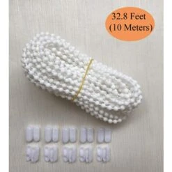 10 Mètres De Chaîne De Store Avec 10 Connecteurs, Cordon De Chaîne De Perles, Cordon Pour Store à Enrouleur Vénitien Vertical, Pièces De Rechange, Accessoires De Réparation (Blanc) 10 10 Mètres De Chaîne De Store Avec 10 Connecteurs, Cordon De Chaîne De Perles, Cordon Pour Store à Enrouleur Vénitien Vertical, Pièces De Rechange, Accessoires De Réparation (Blanc) -Promos Garde Plante Boutique 98926888 4