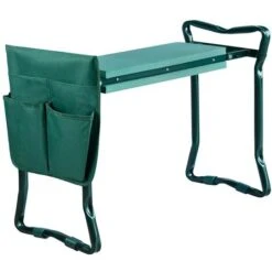 Tabouret De Jardin Pliable Avec Coussin En Mousse EVA épaissie Et Outil De Jardinage Jusqu'à 150 Kg 59 X 28 X 49cm NAIZY